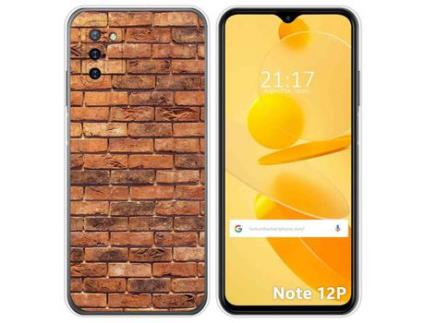 Capa para Ulefone Note 12P TUMUNDOSMARTPHONE Desenhos Ladrilho 04 Multicor