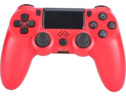 Comando PS4 YLW 200019PS4 Vermelho (Wireless)