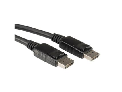 Cabo de Dados ROLINE (Macho/Macho - DisplayPort - 2 m - Preto)