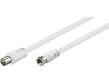 Cabo de Antena GOOBAY (Coaxial - Branco)