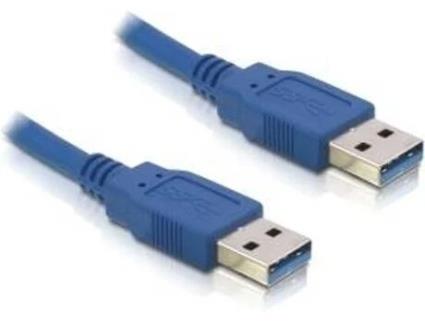 Cabo USB DELOCK USB A/USB A 1 m Macho/Macho Azul