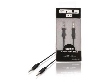 Cabo Jack Stereo 3,5Mm Macho / Macho 1 Metro Sweex