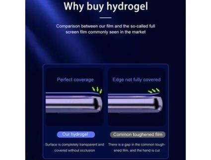 Película Protectora de Hydrogel Verso Com Bordas Laterais para Samsung Galaxy A50S