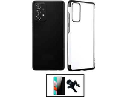 Kit Capa Super Slim + Película Privacidade + Suporte Samsung Galaxy A52 5G G4M Preto