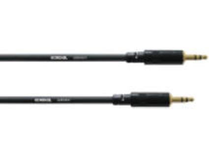 Cabo de Áudio CORDIAL (Jack 3.5mm - 1.5 m - Preto)