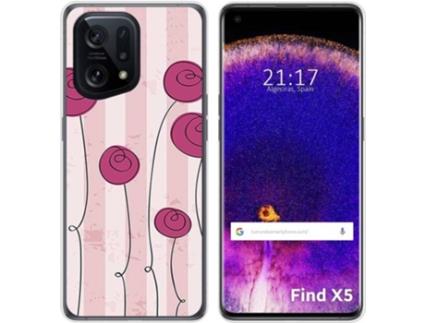 Capa para Oppo Find X5 5G TUMUNDOSMARTPHONE Desenhos Flores Vintage Multicor