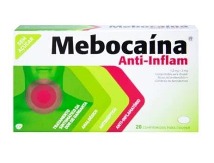Mebocaína Anti-Inflam Para Chupar (20 Comprimidos)