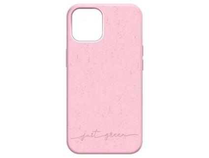 Capa para iPhone 12 e 12 Pro JUST GREEN rosa reciclável