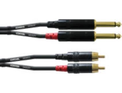 Cabo de Áudio CORDIAL (Cinch - Jack 6.3mm - 60 cm - Preto)