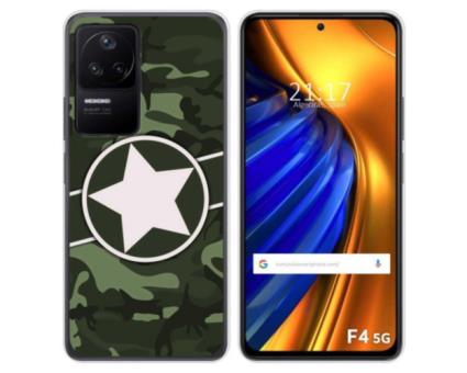 Capa Silicone para Xiaomi Poco F4 5G Desenho Camuflagem 01