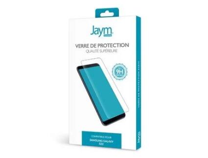Película Vidro Temperado para Samsung Galaxy S22 JAYM Plano 2.5D JAYM Compatível com Sonic Sensor JAYM 9H ultrarresistente Asahi