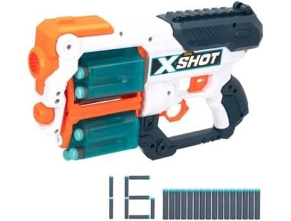 Lançador + 16 Munições X-SHOT Excel Pistola De Carga Dupla (Idade Mínima: 8 Anos)