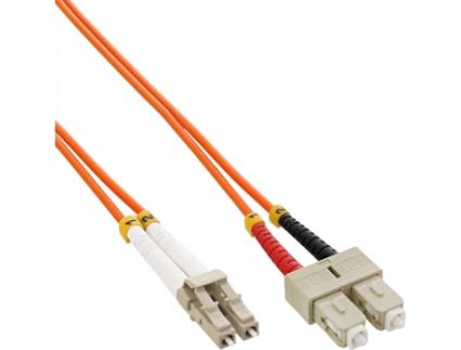 Cabo Fibra Ótica INLINE (LC - SC - 10 m - Laranja)