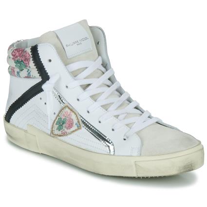 Philippe Model  Sapatilhas de cano-alto PRSX HIGH WOM  Branco Disponível em tamanho para senhora. 37,38,39,40.Mulher > Sapatos > Tenis