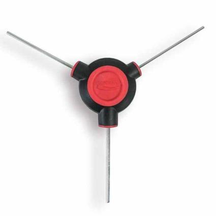 Feedback 3-way Fixed Hex Wrench Vermelho 2 / 2.5 / 3 mm
