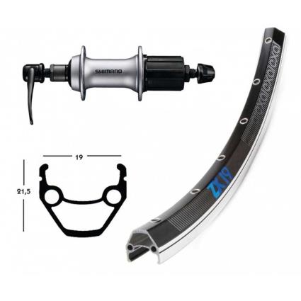 Winora Exal Zx 19 700 Qr Shimano Acera T3000 Rear Wheel Prateado 10 x 135 mm