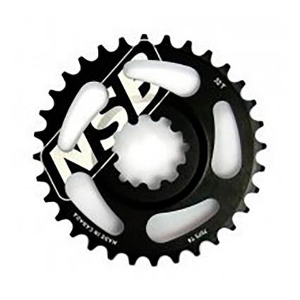 North Shore Billet Bb30 Chainring Prateado 26t