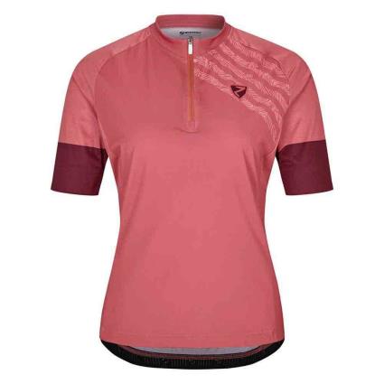 Ziener Naria Short Sleeve Jersey Rosa 38 Mulher