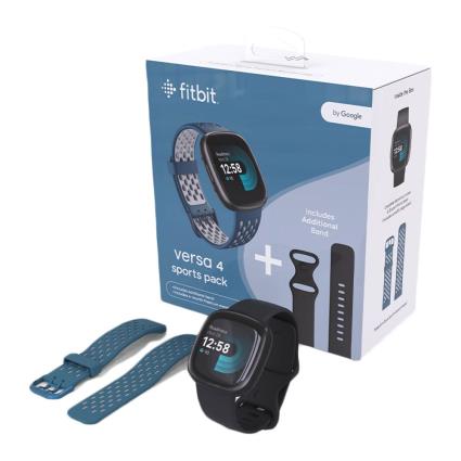 Fitbit Pack Versa 4 Sport Smartwatch Prateado