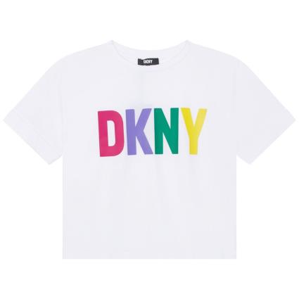 Dkny D35s31 Short Sleeve T-shirt Branco 16 Years