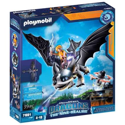 Playmobil Dragons: Nine Realms: Thunder&tom Construction Game Azul