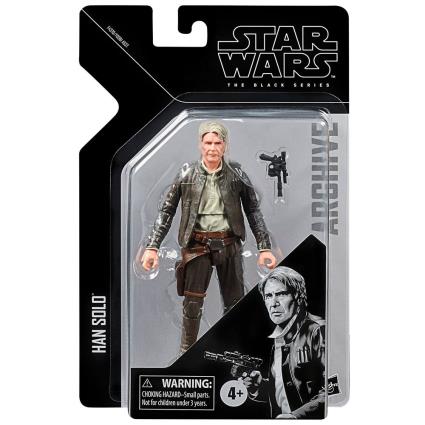 Star Wars The Force Awaken Han Solo Archive The Black Series Figure Preto