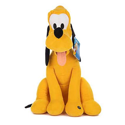 Softies Disney Pluto Medium Sitting Soft Toy With Sound Teddy Amarelo