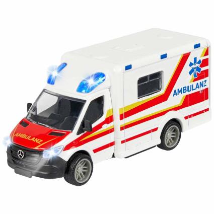 Majorette Grand Series Gs Ambulance Mercedes Benz 125 Cm Light And Sound Transparente