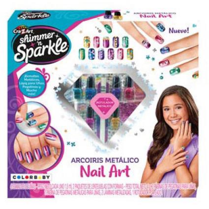 Crazart Game Study Nails Arcs Sparkle 30x28x5 Cm Transparente