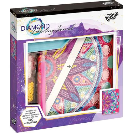 Totum Create Your Diario Flor Mandala With 19x24 Cm Diamonds Rosa