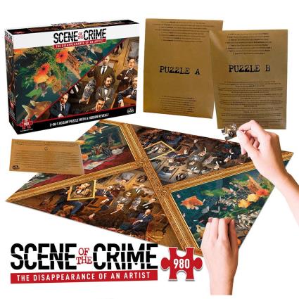 Goliath Bv Puzzle Escena Del Crimen La Desaparición Del Artista Board Game Dourado