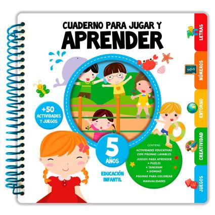 Edibook Educational Notebook Activities And Games 52 Pages Prateado