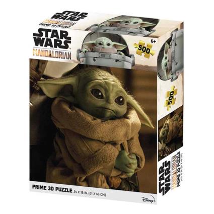 Prime 3d The Mandalorian Grogu Charged Puzzle 500 Pieces Verde