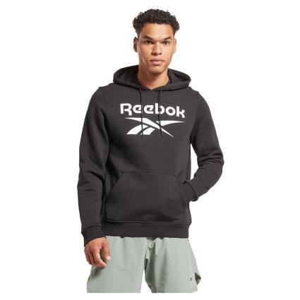 Reebok Identity Fleece Stacked Logo Pullover Sweatshirt Preto M Homem