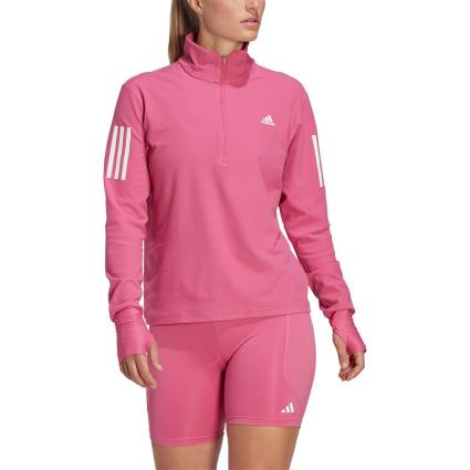 Adidas Otr Half Zip Sweatshirt Rosa L Mulher