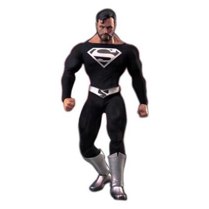 Beast Kingdom Dc Comics Superman Dynamic8h Special Black Suit Figure 20 Cm Preto