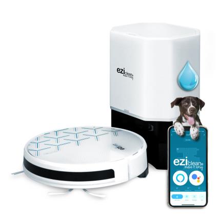 Eziclean Connected Electric Mop ® Aqua Xpert Animal S450 Vacuum Cleaner Robot Branco