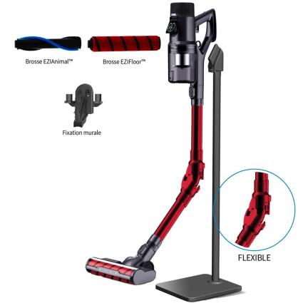 Eziclean Broom ® Cycloboost R680 Turbo Flex Vacuum Cleaner Vermelho