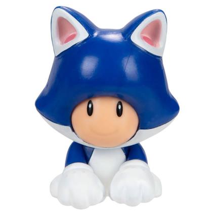 Jakks Pacific Figure Super Mario Toad Feline .5 Cm Azul