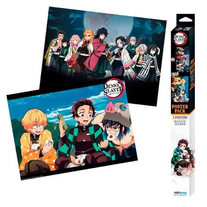 Abysse Kimetsu No Yaiba Poster 52x38 Cm Dourado