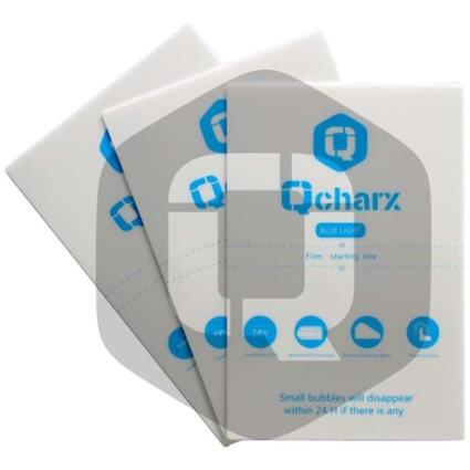 Qcharx Hydrogel Antiblue Qx1 Screen Protector Sheet 25 Units Transparente