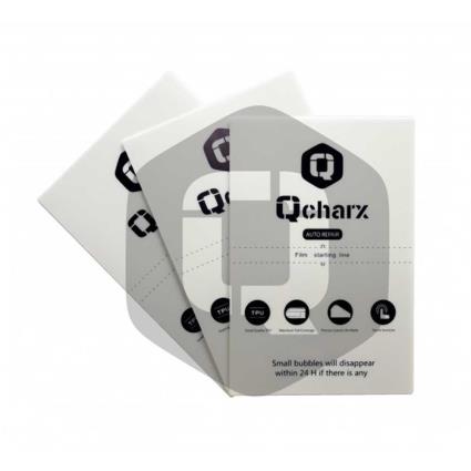 Qcharx Hydrogel Self Repair Qx1 Screen Protector Sheet 50 Units Transparente