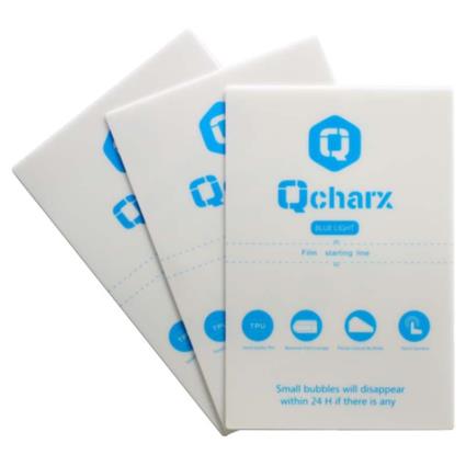 Qcharx Hydrogel Antiblue Qx1 Screen Protector Sheet Transparente