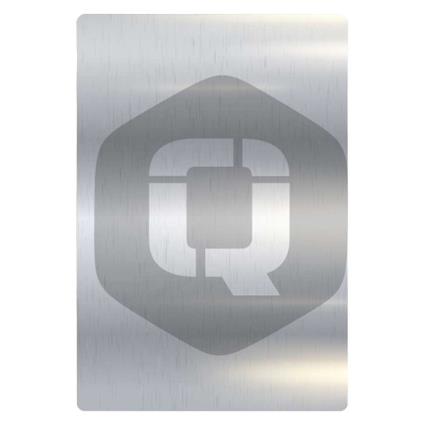 Qcharx Metal Rear Protective Sheet Prateado