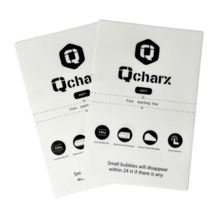 Qcharx Hydrogel Matt Anti Fingerprint Qx1 Screen Protector Sheet 50 Units Transparente