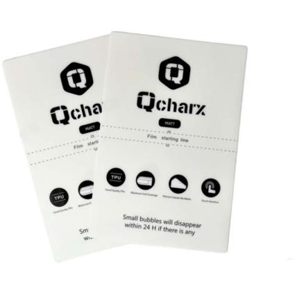 Qcharx Hydrogel Matt Anti Fingerprint Qx1 Lite Screen Protector Sheet 50 Units Transparente