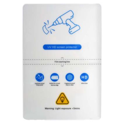 Qcharx High Performance Hydrogel Hd Qx Hybrid Qx1 Ultraviolet Fixation Film 10 Units Transparente