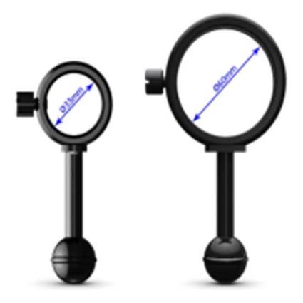 Divepro Ball Joint Bracket Prateado 33 mm