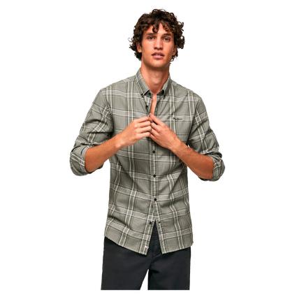 Pepe Jeans Lee Long Sleeve Shirt Castanho M Homem