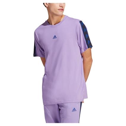 Adidas Bl Short Sleeve T-shirt Roxo S / Regular Homem